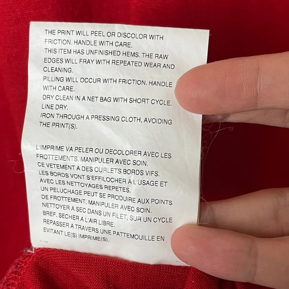 Comme des Garçons Homme Plus Red Wool Long Sleeves - pre-owned - Picture 7 of 7